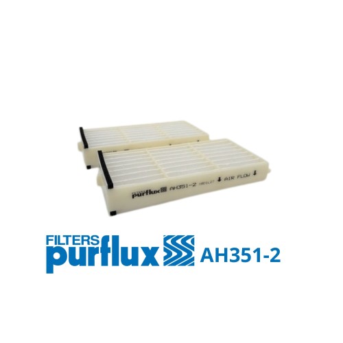 Filtro, aire habitáculo - PURFLUX-AH351-2