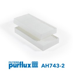 Filtro, aire habitáculo - PURFLUX-AH743-2